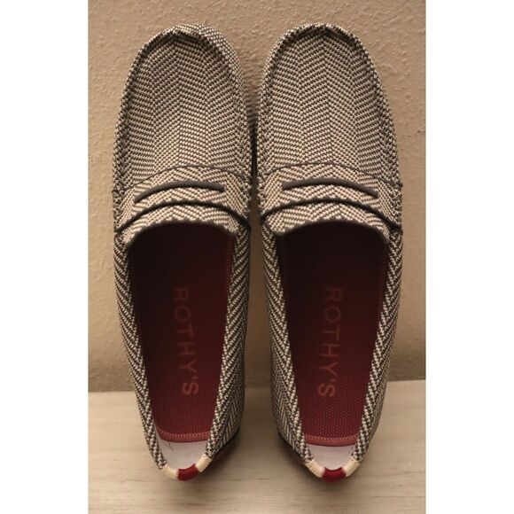 Rothy’s 069-033 Women's Sz 10 Gray/Iron Herringbone "The Driver" Loafers - Picture 3 of 16